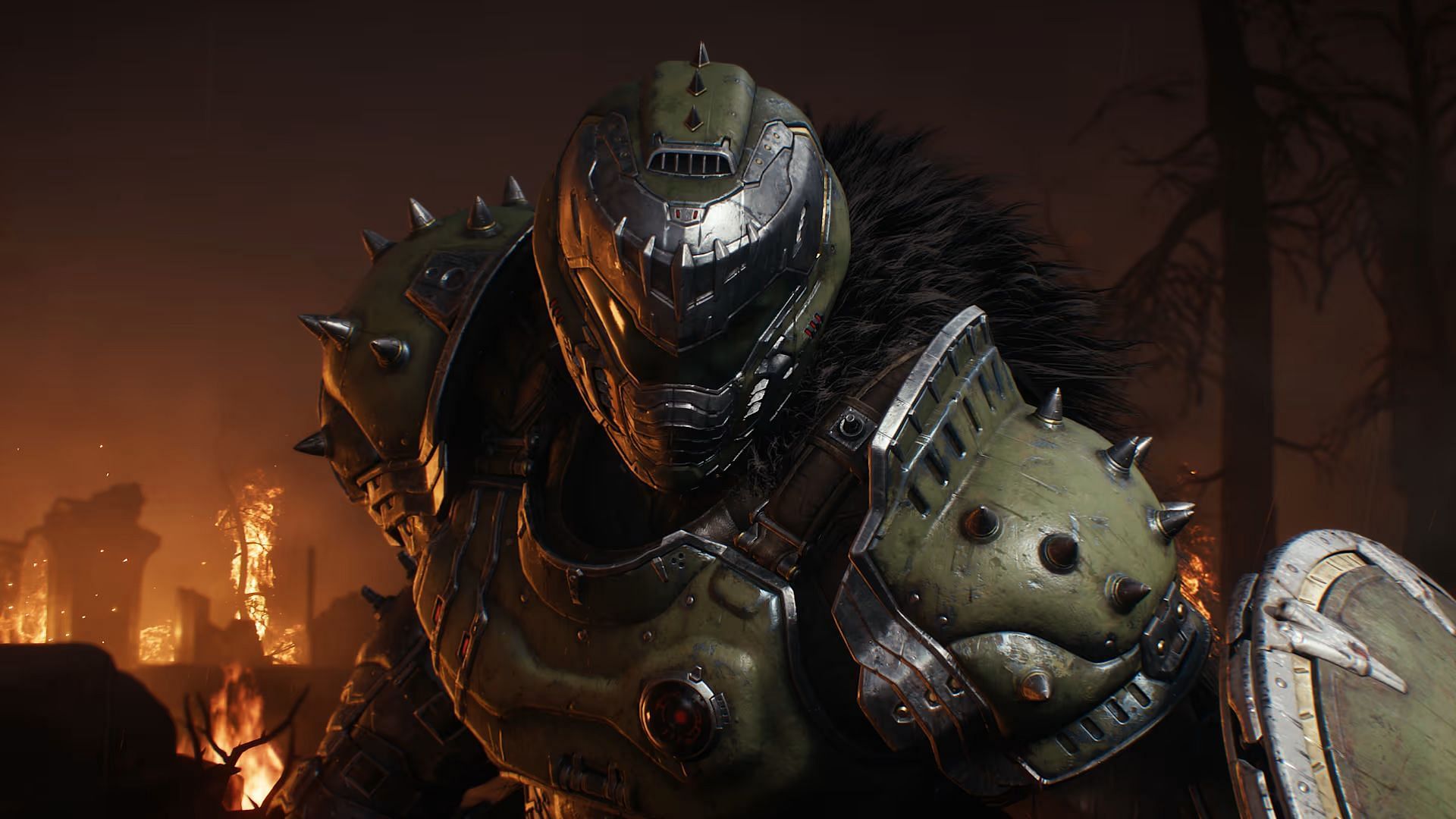 The RTX 3070 easily runs Doom The Dark Ages at 1080p (Image via Bethesda Softworks)